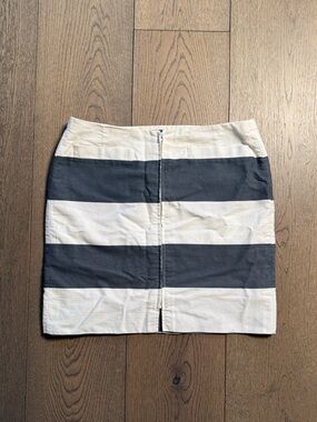 agnès b. LOLITA Striped Cotton Skirt Made in France